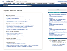 Tablet Screenshot of guide.emagister.fr